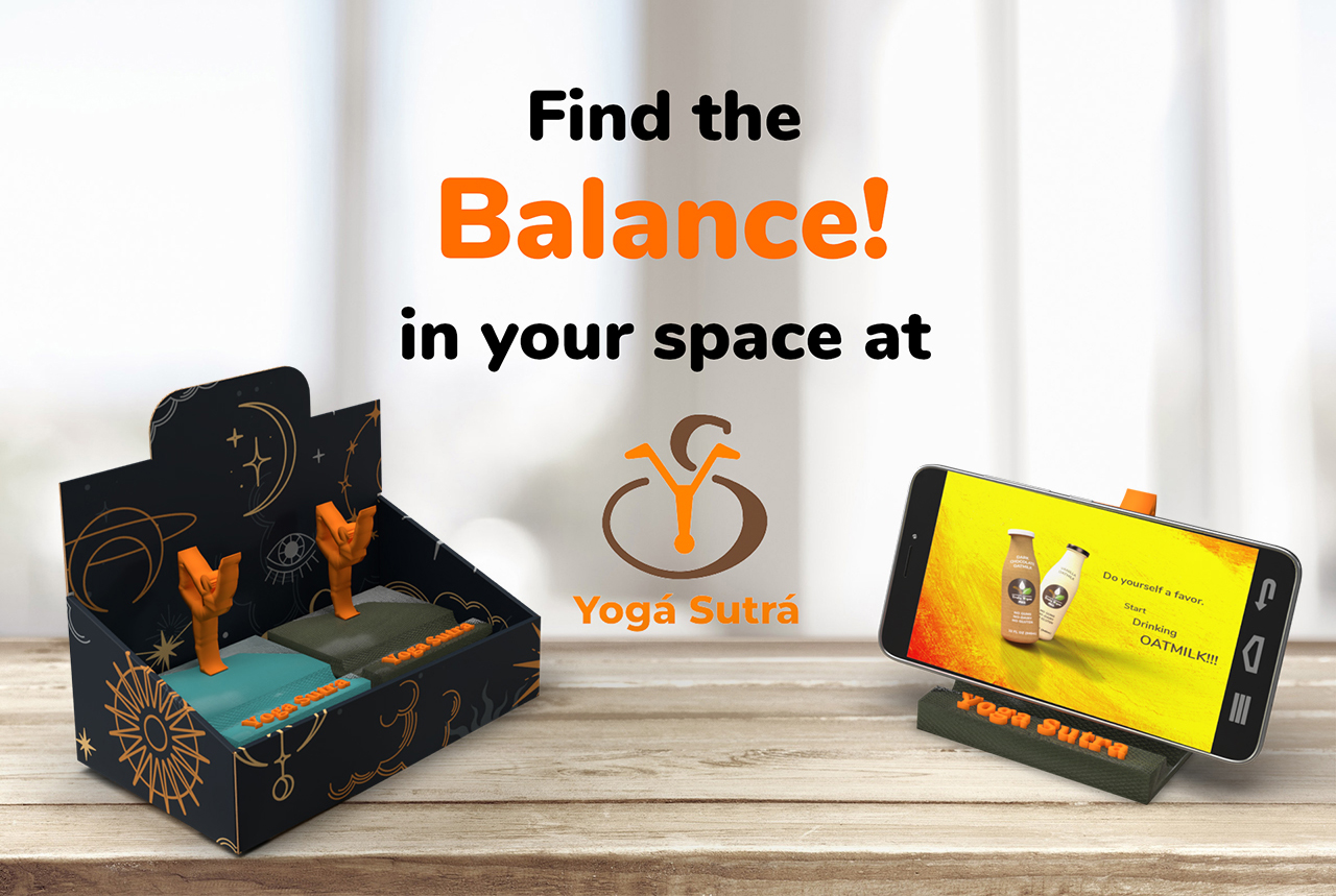 A 3D object package design for Yoga Sutra brand